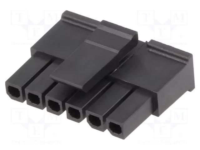 Connector: wire-board; plug; female; PIN: 6; Micro-Fit 3.0; 3mm; 1x6 MOLEX MX-43645-0600