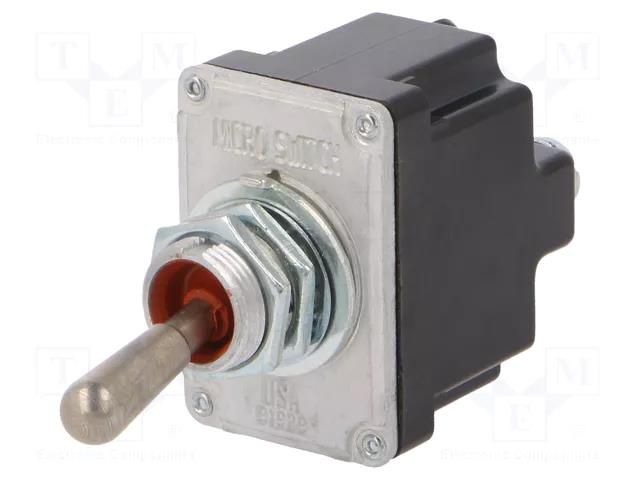 Switch: toggle; Pos: 2; DPST; (ON)-OFF; 6A/230VAC; 18A/28VDC; TL HONEYWELL 2TL1-6
