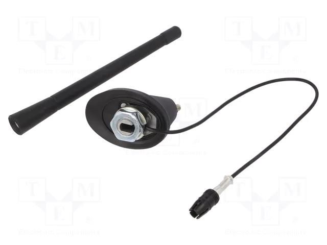 Antenna; 0.175m; Alfa Romeo,Fiat; with amplifier; 0.3m 4CARMEDIA ANT.49