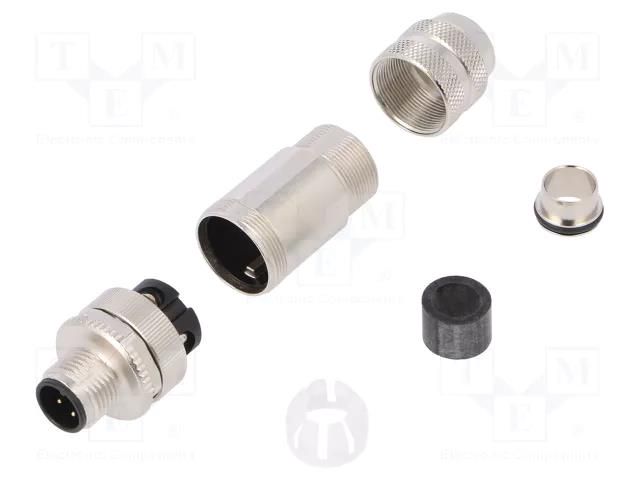 Connector: M12; plug; PIN: 4; male; A code-DeviceNet / CANopen WEIDMÜLLER FBCONM124PMEMC