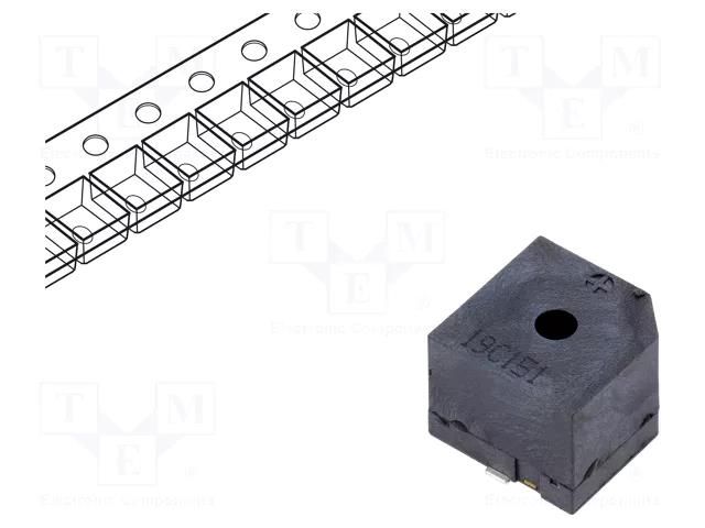 Sound transducer: electromagnetic signaller; SMD; 2kHz; 40mA Cre-sound Electronics LET1310CS-12L