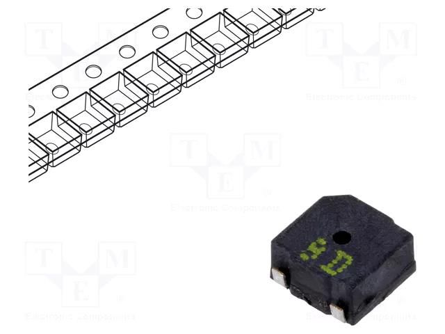 Sound transducer: electromagnetic signaller; SMD; 4kHz; 100mA Cre-sound Electronics LET5025AS-03L