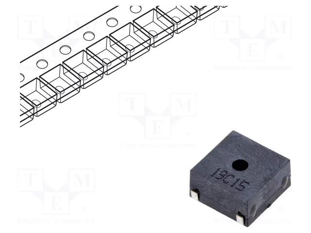 Sound transducer: electromagnetic signaller; SMD; 3.2kHz; 100mA Cre-sound Electronics LET9045AS-03L