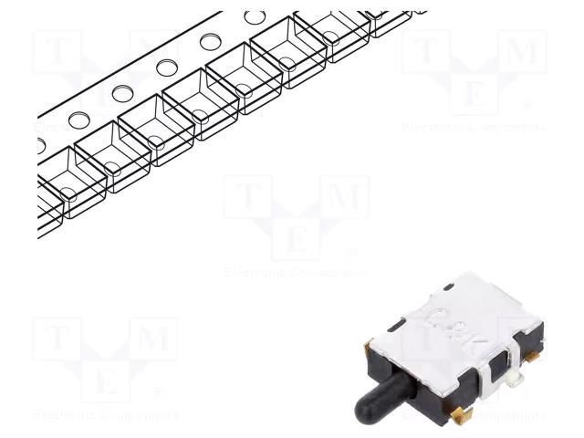 Switch: detecting; Pos: 2; SPST-NO; 0.1A/12VDC; Leads: for PCB; SMT C&K SDS004R