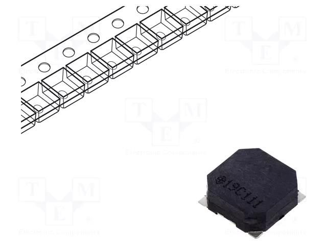 Sound transducer: electromagnetic signaller; SMD; 2.7kHz; 100mA Cre-sound Electronics LET8530BS-3.6L