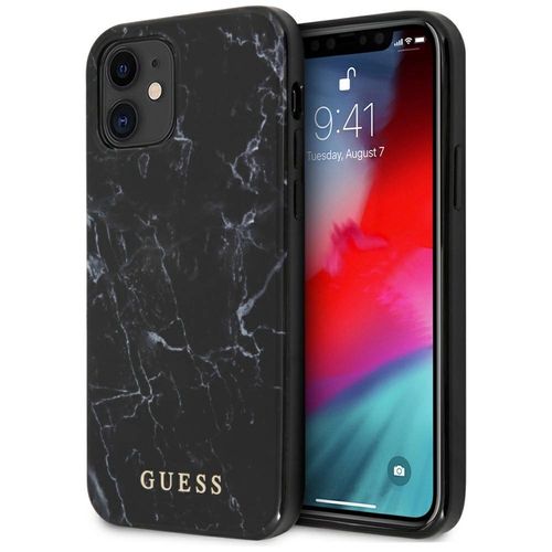 Guess Marble Case for iPhone 12 mini - Black, Guess 3700740481660 3700740481660