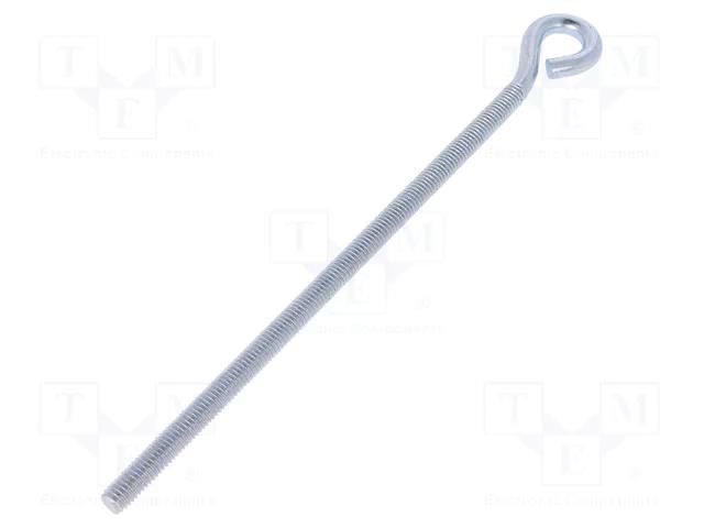 Hook; ring; steel; zinc; Thread len: 141mm; Overall len: 170mm DROMET D-HO.6170