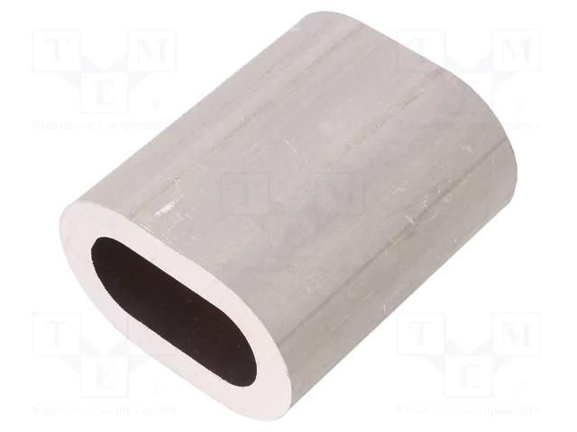 Ferrule; aluminium; for rope; Ørope: 20mm DROMET D-ZLA20