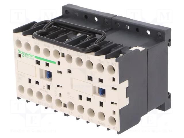 Contactor: 3-pole reversing; NO x3; Auxiliary contacts: NO; 24VDC SCHNEIDER ELECTRIC LP2K0610BD