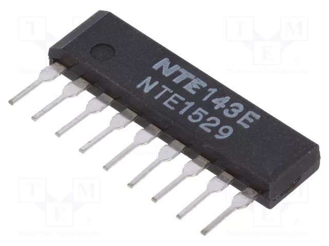 IC: operational amplifier; Ch: 2; SIP9; ±18VDC NTE Electronics NTE1529