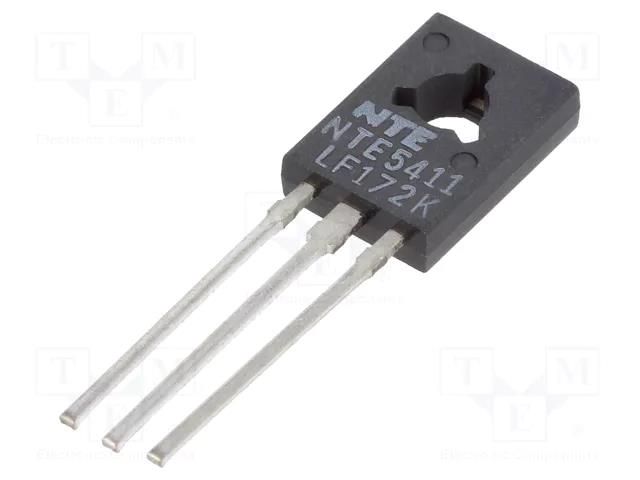 Thyristor; 30V; Ifmax: 4A; 2.6A; Igt: 0.2mA; TO126; THT; Ifsm: 25A; 2us NTE Electronics NTE5411