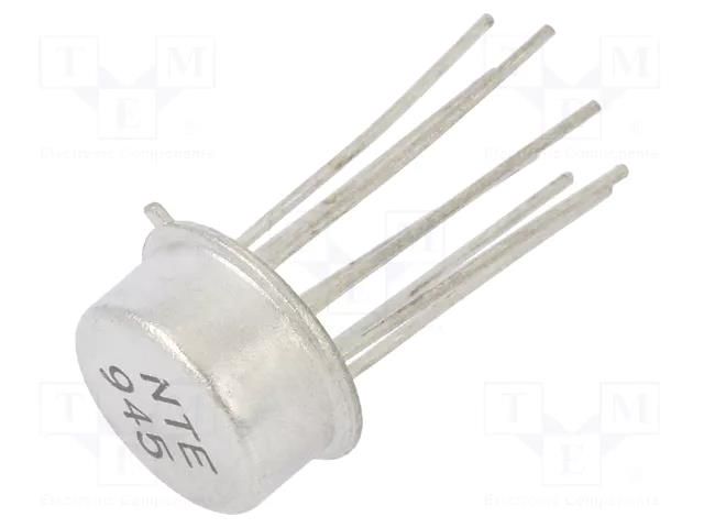 IC: operational amplifier; Ch: 1; TO5; ±20VDC NTE Electronics NTE945