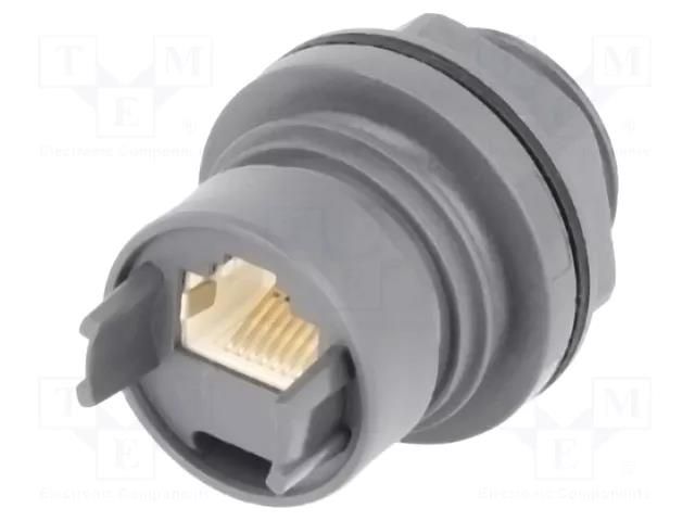 Connector: RJ45; coupler; shielded; push-pull; Buccaneer 6000 BULGIN PXP6033TP