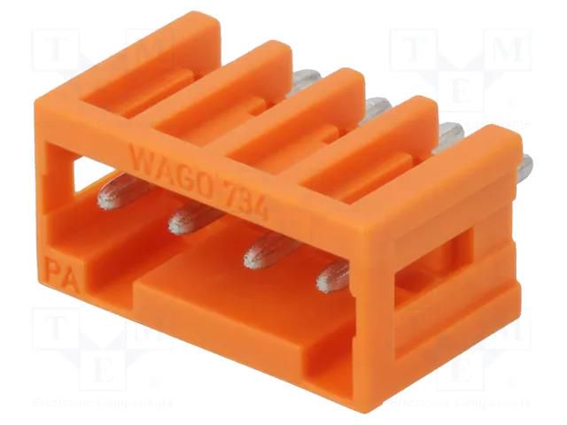 Connector: pluggable terminal block; socket; male; 10A; PIN: 4 WAGO 734-234