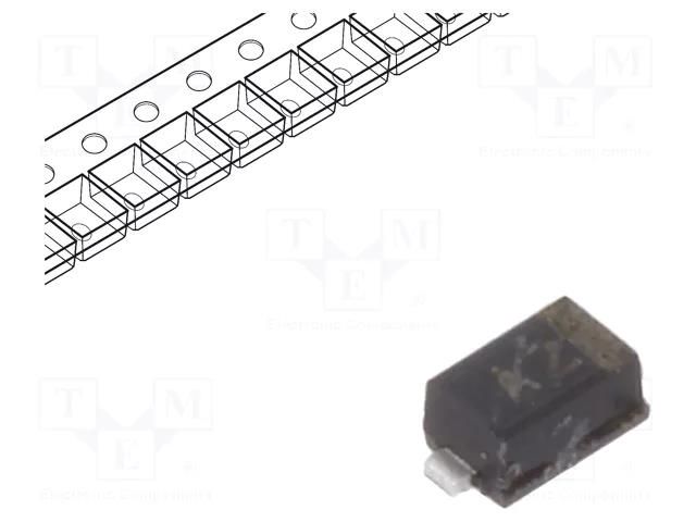 Diode: switching; 35V; 100mA; SC79; single diode; 120ns; Ufmax: 1V INFINEON TECHNOLOGIES BA89202VH6127XTSA1