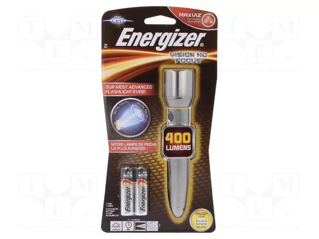 Torch: LED; waterproof; 4h; 400lm ENERGIZER VISION-HD-2AA