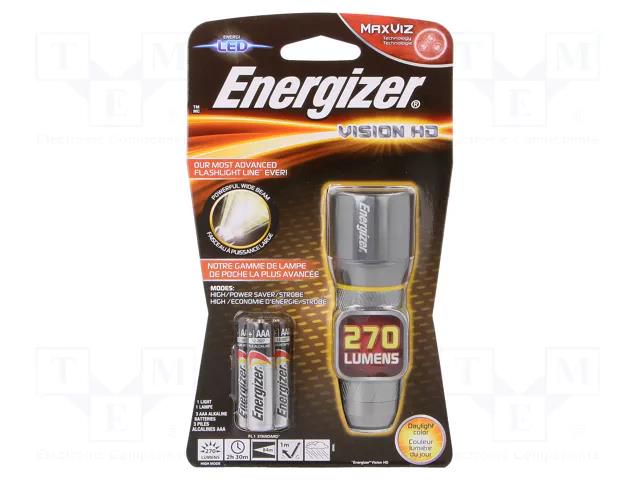 Torch: LED; waterproof; 2.5h; 250lm ENERGIZER VISION-HD-3AAA