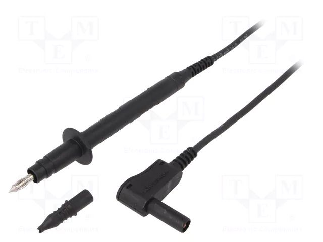Test lead; 16A; probe tip x2,angular banana plug 4mm x2; Len: 1m SCHÜTZINGER SPL7312NI1100-SW