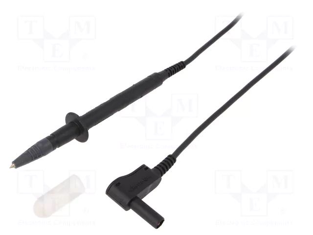 Test lead; 16A; probe tip x2,angular banana plug 4mm x2; Len: 1m SCHÜTZINGER SPL7315NI1100-SW