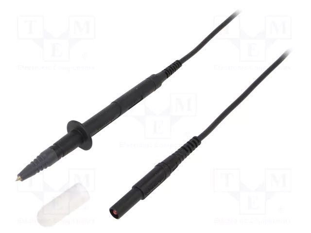 Test lead; 16A; probe tip,banana plug 4mm; Len: 1m; red SCHÜTZINGER SPL7318NI1100-SW