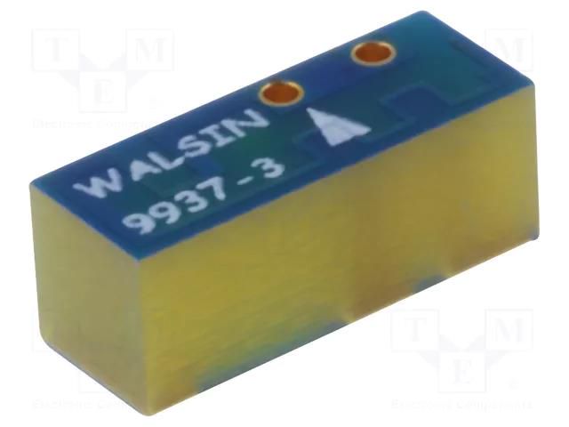 Antenna; Bluetooth,WiFi; 2dBi; linear; 9.9x3.7x3.8mm; SMD; 50Ω WALSIN RGFRA9937380A3T