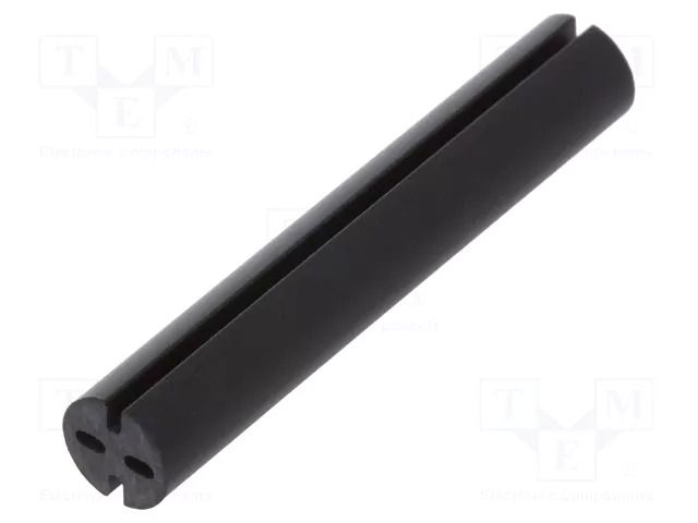 Spacer sleeve; LED; Øout: 5.1mm; ØLED: 5mm; L: 30mm; black; UL94V-0 DREMEC DR8GE04V80534