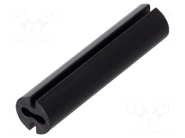 Spacer sleeve; LED; Øout: 4.8mm; ØLED: 3mm; L: 21mm; black; UL94V-0 DREMEC DR8GE04V80538