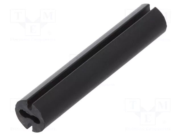 Spacer sleeve; LED; Øout: 4.8mm; ØLED: 3mm; L: 25mm; black; UL94V-0 DREMEC DR8GE04V80542