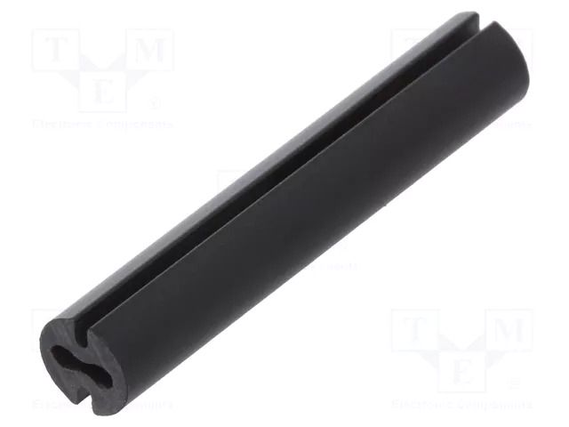 Spacer sleeve; LED; Øout: 4.8mm; ØLED: 3mm; L: 27mm; black; UL94V-0 DREMEC DR8GE04V80544