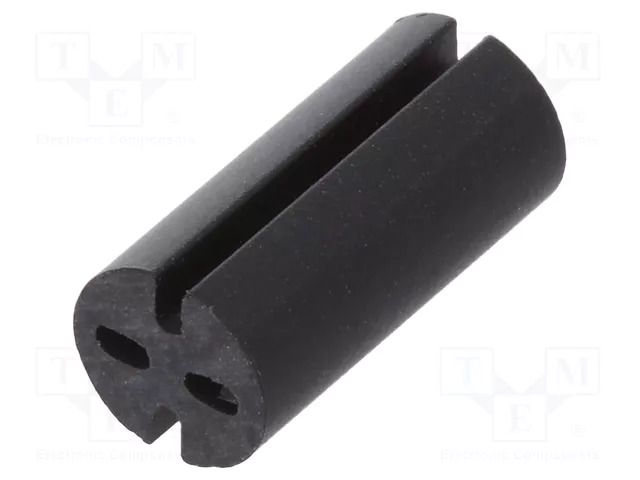 Spacer sleeve; LED; Øout: 5.1mm; ØLED: 5mm; L: 11mm; black; UL94V-0 DREMEC DR8GE04V80563