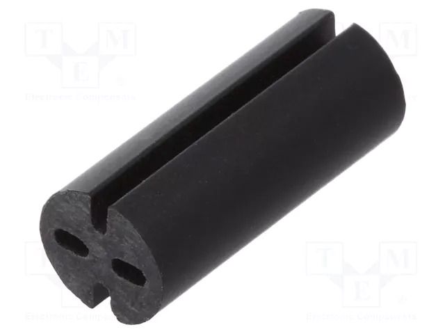 Spacer sleeve; LED; Øout: 5.1mm; ØLED: 5mm; L: 12mm; black; UL94V-0 DREMEC DR8GE04V80564