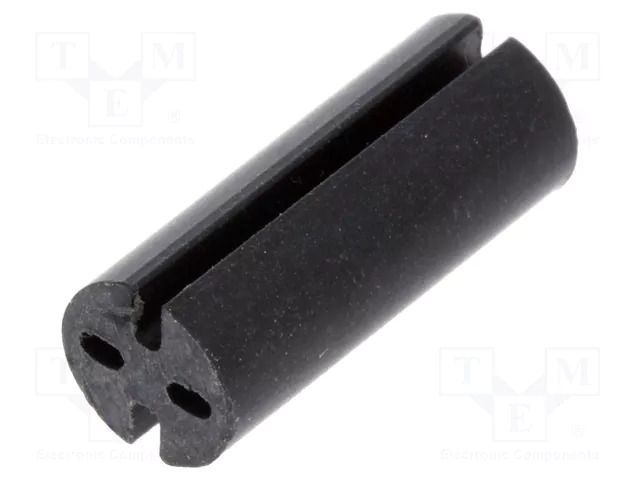 Spacer sleeve; LED; Øout: 5.1mm; ØLED: 5mm; L: 13mm; black; UL94V-0 DREMEC DR8GE04V80565