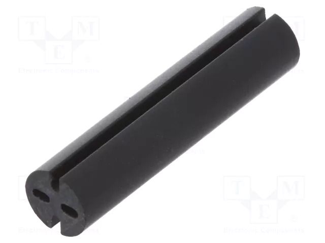 Spacer sleeve; LED; Øout: 5.1mm; ØLED: 5mm; L: 22mm; black; UL94V-0 DREMEC DR8GE04V80574