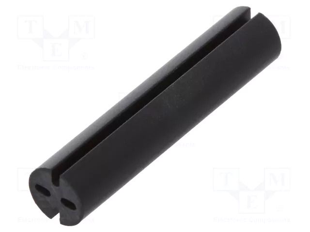 Spacer sleeve; LED; Øout: 5.1mm; ØLED: 5mm; L: 24mm; black; UL94V-0 DREMEC DR8GE04V80576