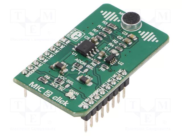Click board; prototype board; Comp: AD5171,MCP6022; microphone MIKROE MIKROE-3445