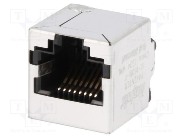 Connector: RJ45; socket; PIN: 8; shielded,with LED; 8p8c; THT BEL FUSE SI-46001-F