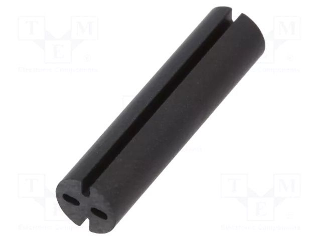 Spacer sleeve; LED; Øout: 5.1mm; ØLED: 5mm; L: 21mm; black; UL94V-0 DREMEC DR8GE04V80573