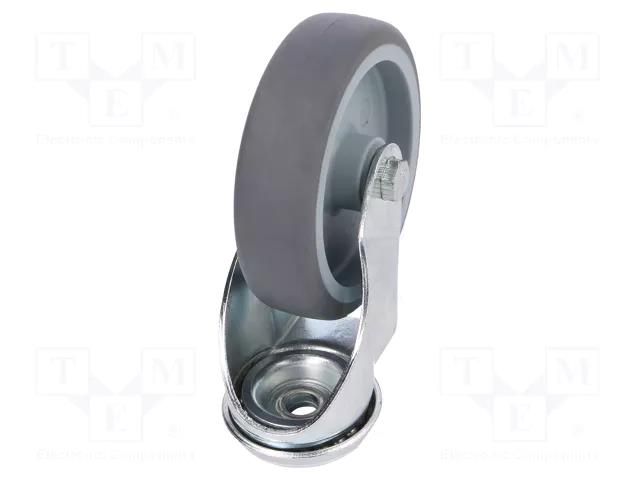 Transport wheel; Ø: 100mm; W: 27mm; H: 134mm; torsional; 90kg; steel RADER KMA-TPA-100S