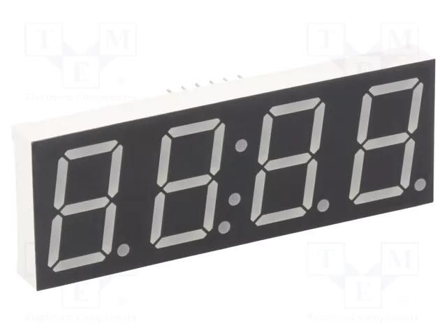Display: LED; 7-segment; 20.4mm; 0.8"; No.char: 4; red; 45÷90mcd LUCKYLIGHT KW4-804CVB