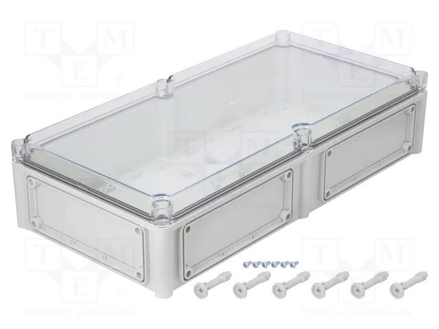 Enclosure: wall mounting; X: 280mm; Y: 560mm; Z: 130mm; EK; grey; IK08 FIBOX EKTH130T