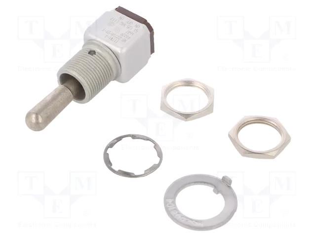 Switch: toggle; Pos: 3; SPDT; ON-OFF-ON; 5A/125VAC; 5A/30VDC; TW HONEYWELL 11TW1-1