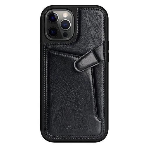 Nillkin Aoge Leather Case Flexible Armored Genuine Leather Case with Pocket for iPhone 12 Mini Black, Nillkin 6902048206434 6902048206434