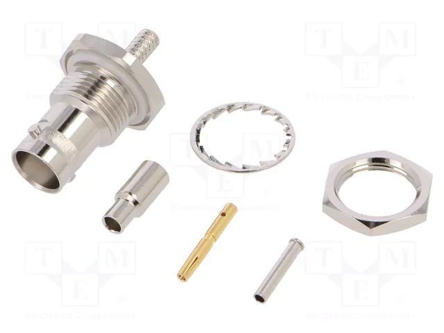 connector BNC RM BHJ Hex 50Ohm Nickel Pltd RG174A/ TE Connectivity 1-1337548-0