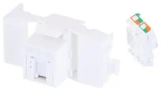 RJ45 CONN, KEYSTONE, JACK, 8P8C, 1PORT RJTLC6-POE