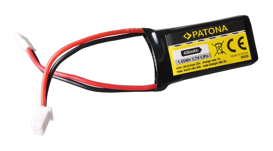  PATONA RC Battery 3,7V 420mAh Walkera Li-Polymer für Hubsan X4, Galaxy Visitor, Wal, PATONA 6502 4055655117623