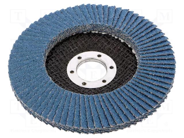 Flap grinding wheels; Ø: 125mm; Øhole: 22.23mm; Granularity: 40 3M 3M-566A-P40