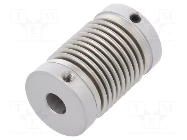 Coupling; Ø1: 6mm; Ø2: 6mm; aluminium,stainless steel; -30÷120°C KÜBLER 8.0000.1102.0606