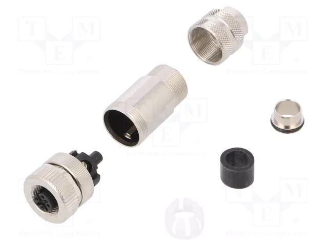 Connector: M12; plug; 715; female; PIN: 5; 60V; shielded; gold-plated BINDER 99-1436-810-05
