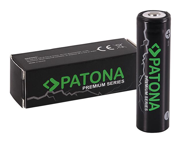 Laetav aku kaitsmata nupuga 18650 3,7V 3350mAh 3A Li-ion PATONA PT6516 4055655203005