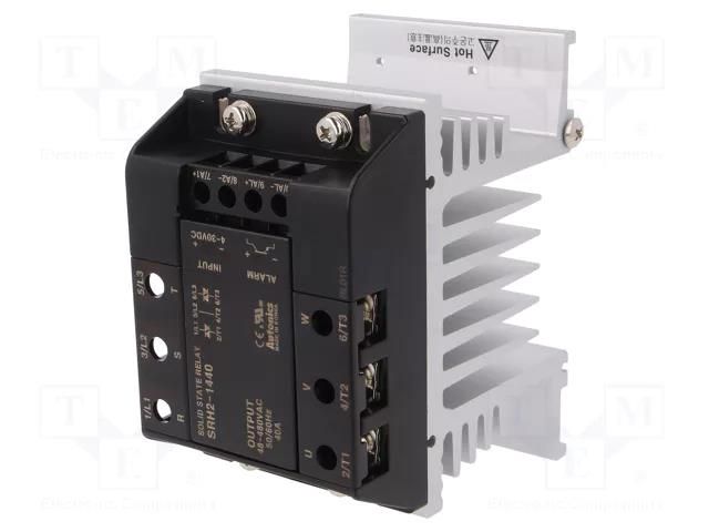Relay: solid state; 40A; Uswitch: 48÷480VAC; 3-phase; SRH2; 130mm AUTONICS SRH2-1440